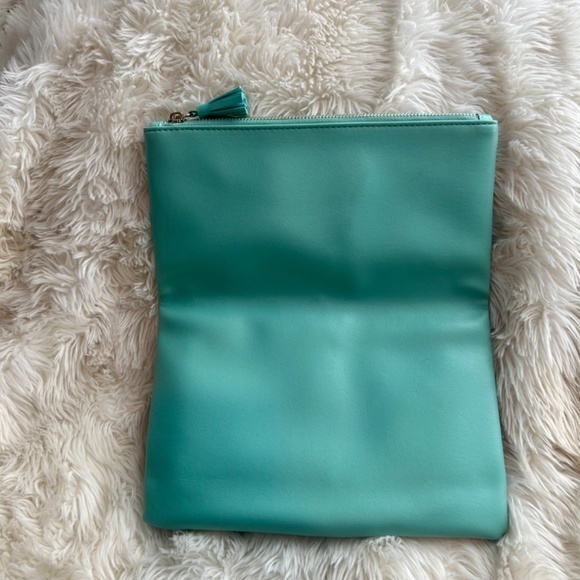 RACHEL PALLY TURQUOISE DESIGNER REVERSIBLE CLUTCH - Picture 4 of 7